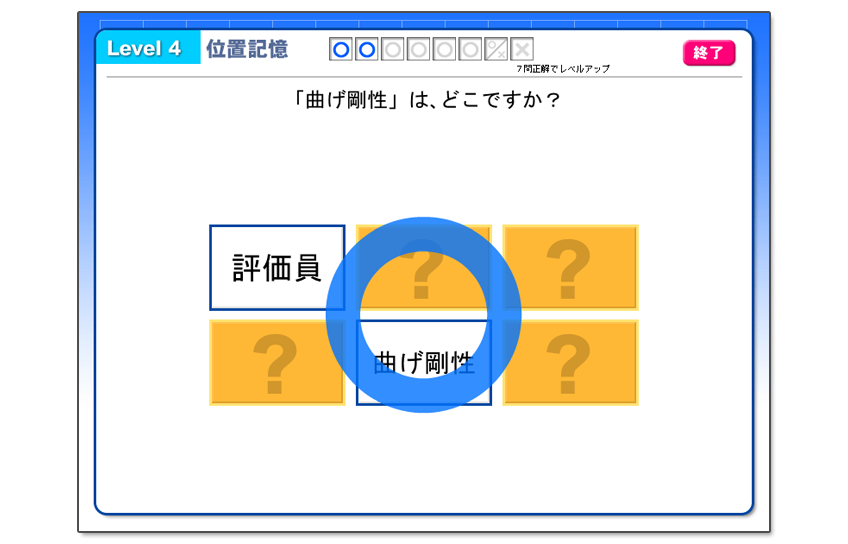順番記憶